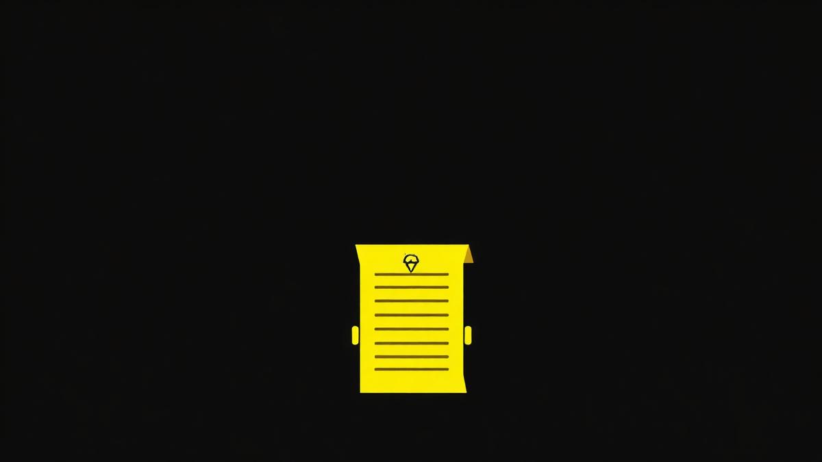 Illustration: a document being read by a robot